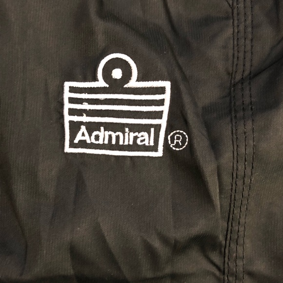 Admiral sports truck pants black elastic waistband and drawstring straight cut - Picture 5 of 11